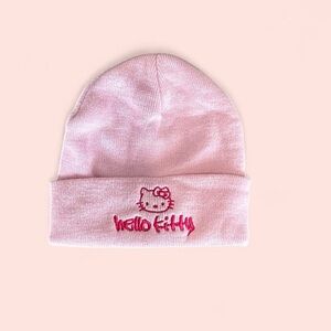 Pink hello kitty beanie
